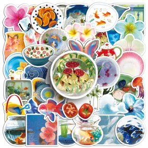 Set 50 stickers mùa hè